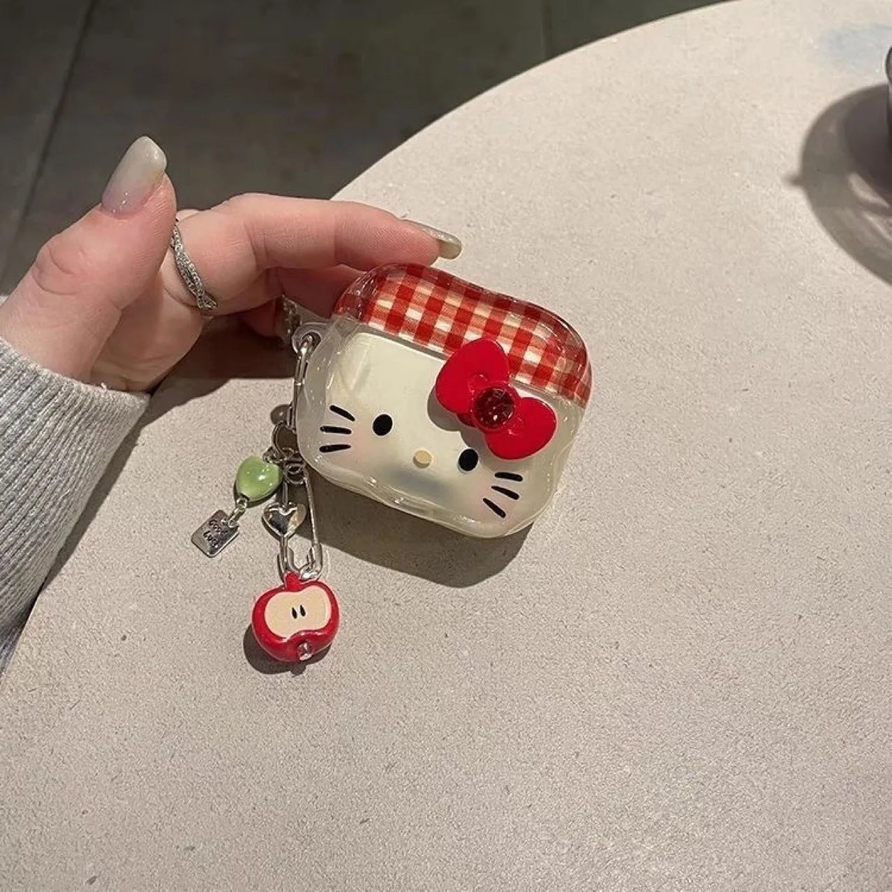Cartoon Hello Kitty Earphone Case For Apple Airpods 4 3 Pro 2 1 Wireless Bluetooth Headset Protective Cover With Apple Keychain