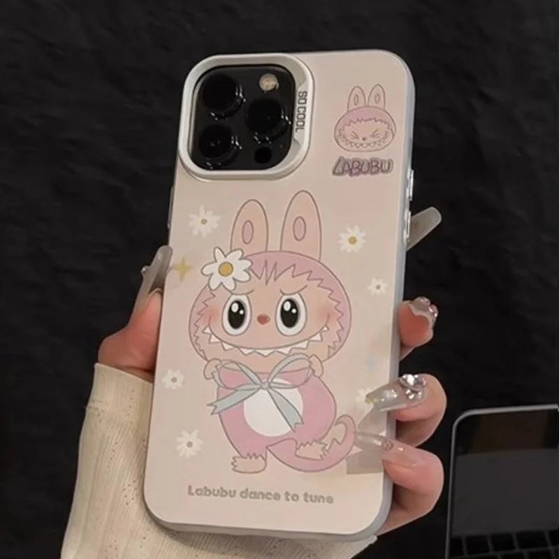 Kawaii Cute Cartoon Labu For Iphone 16promax Phone Case New iPhone 16 15 Super Cute 14 Minimalism 13 12 Anti Drop Couple Cover