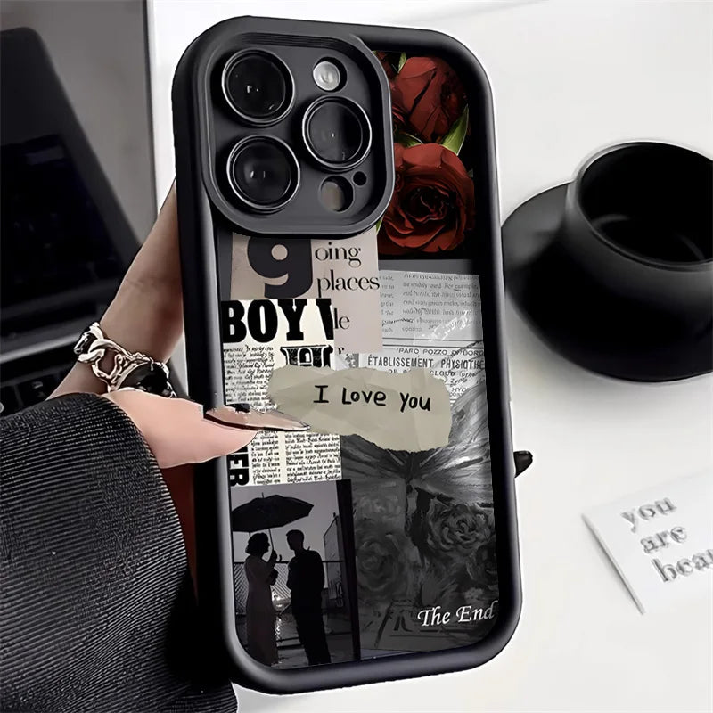 Soft Candy Liquid Silicone Phone Case For iPhone 13 Case iPhone 15 11 14 12 16 Pro Max 16e XR 7 8 Plus SE 2022 Shockproof Cover