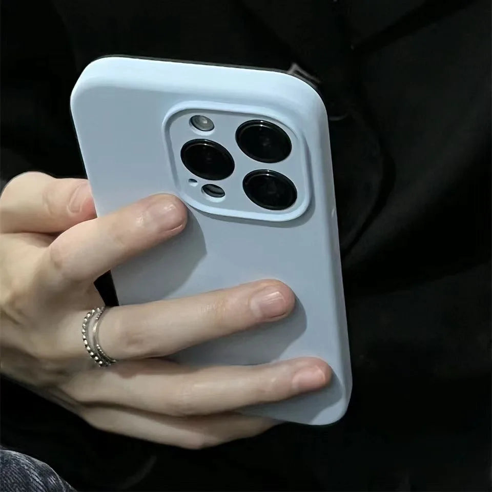 Original Liquid Silicone Phone Case For iPhone 16 15 13 12 14 Pro Max Apple Cases For iPhone 13 12 14 15 16 Plus Full Logo Cover