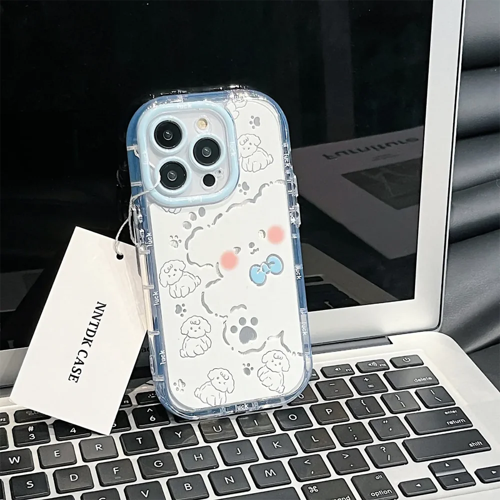 Cut Cat Aninal Phone Case For iPhone 13 Funda iPhone 15 11 16 14 17 Pro Max Air 12 7 8 Plus SE 2020 17promax Silicone Soft Cover