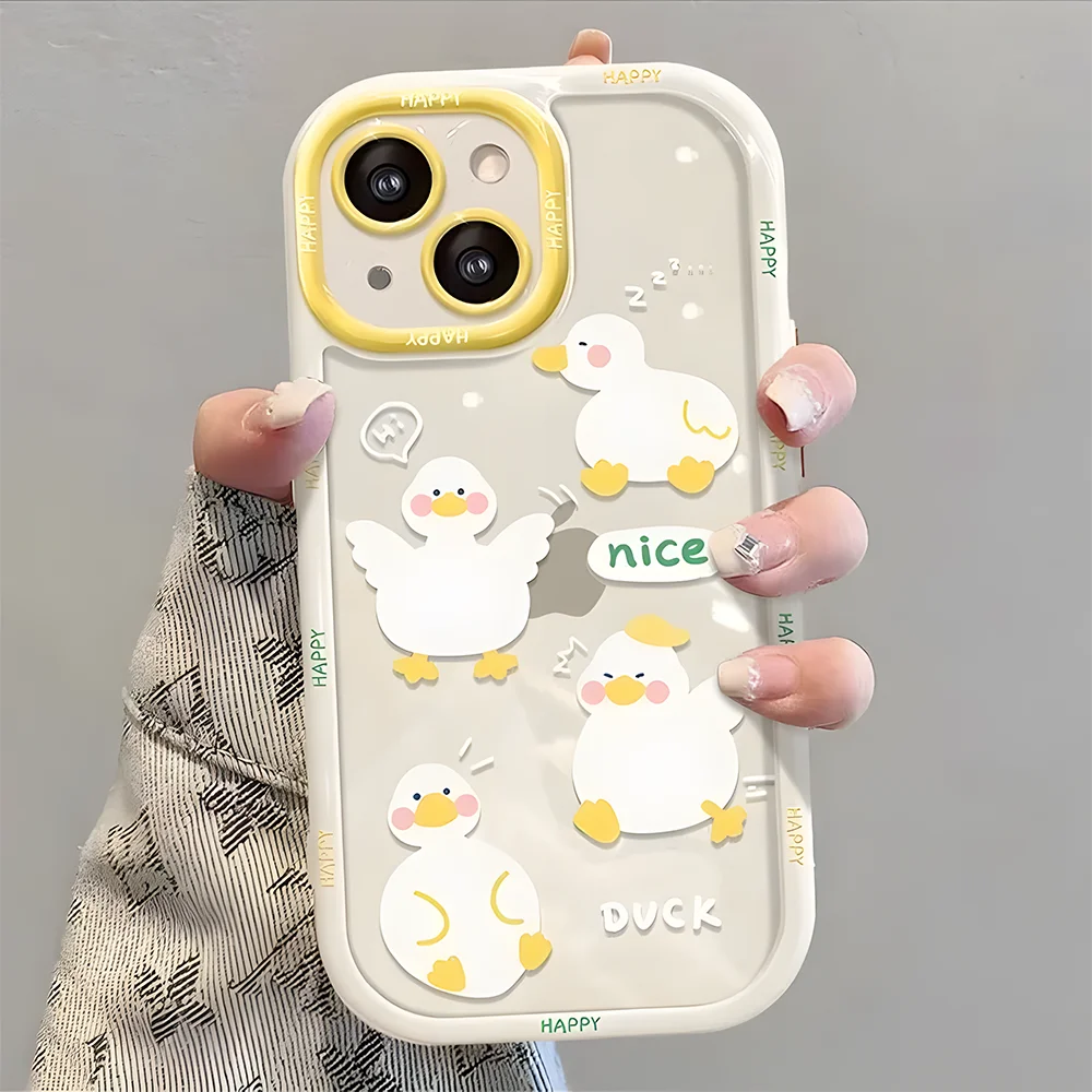 Cut Cat Aninal Phone Case For iPhone 13 Funda iPhone 15 11 16 14 17 Pro Max Air 12 7 8 Plus SE 2020 17promax Silicone Soft Cover