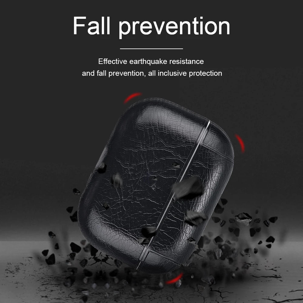For Airpods Pro 2 4 Case Leather Business Earphone Case Headset Shell Headphone Cover For Apple AirPod 3 Pro 2nd Gen USB C Funda