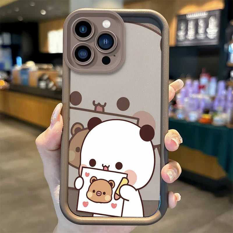 Hot BuBu DuDu Couple Cartoon Phone Case For iPhone 16 Pro Max Case 15 14 13 12 11 Pro XR X XS Max 8 7 Soft Liquid Silicone Cover