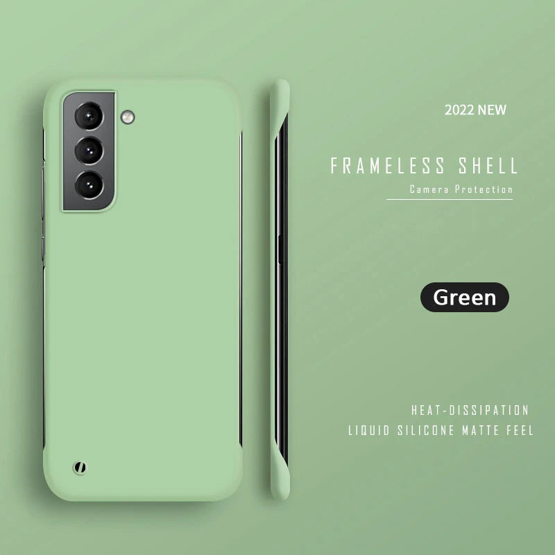 Thin Slim Hard PC Frameless Case For Samsung Galaxy S23 S20 S21 FE S22 Ultra S10 Plus NOTE 20 Ultra 9 10 Plus Matte Cover Funda