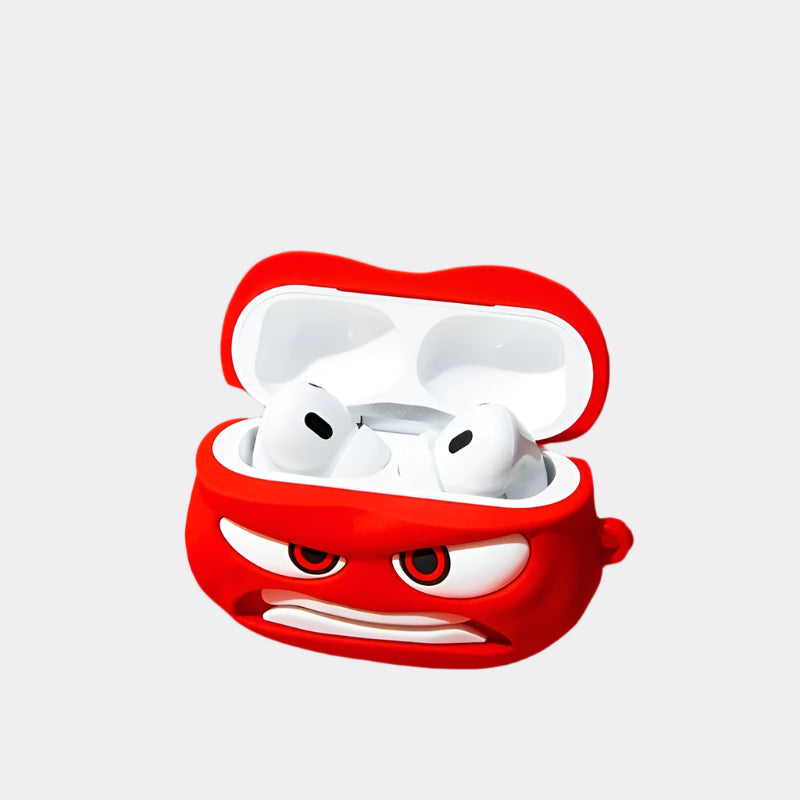 For Airpods 1 2 3 4 Pro Pro 2 Inside Out Anger Silicone Earphone Case Accessories Cover