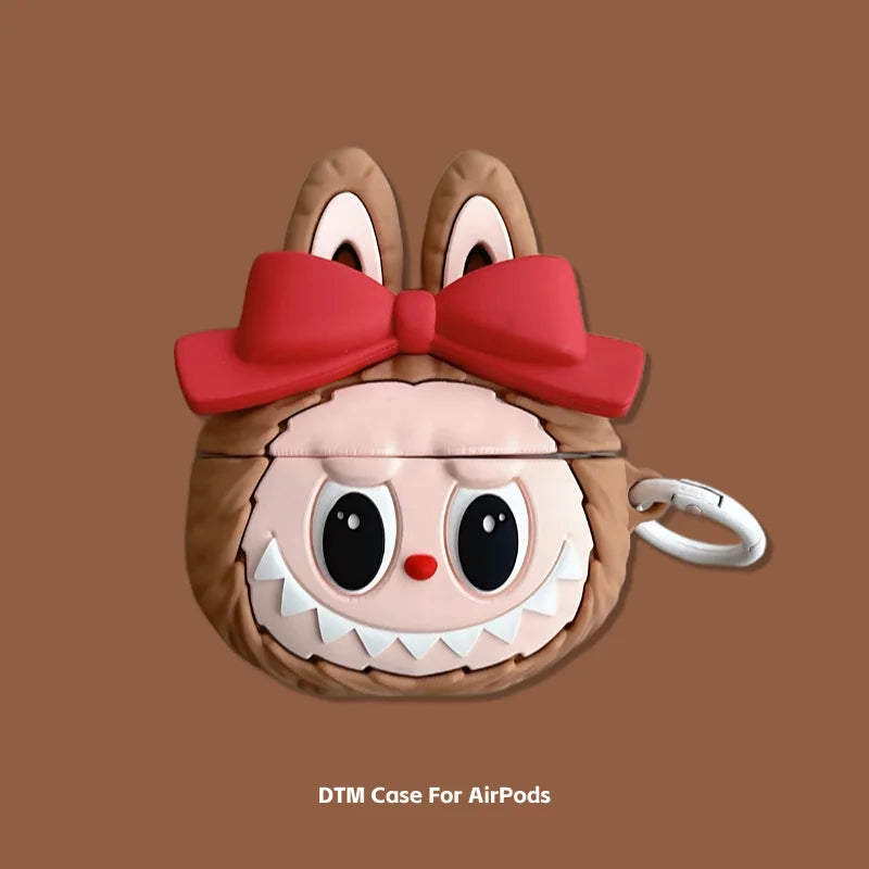 3D Ice Cream Puppy Cartoon Cover for AirPods 4 Case Cute Earphone Case for AirPods Pro 2 Charging Cover for AirPods 4 3 2 1