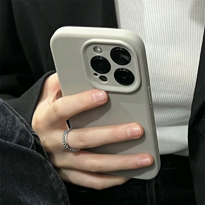 Original Liquid Silicone Phone Case For iPhone 16 15 13 12 14 Pro Max Apple Cases For iPhone 13 12 14 15 16 Plus Full Logo Cover