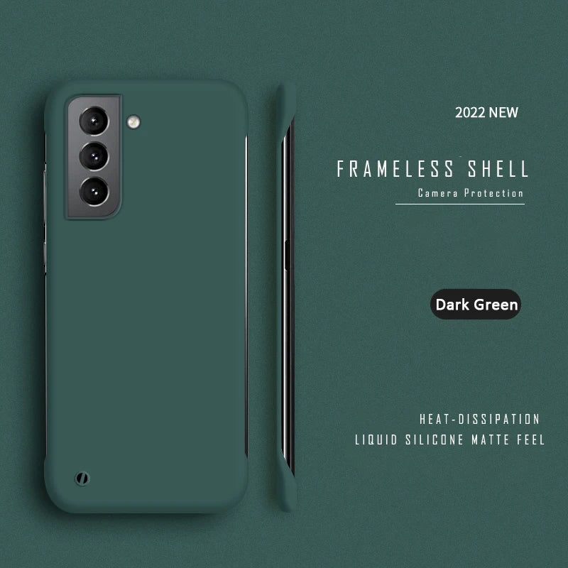 Thin Slim Hard PC Frameless Case For Samsung Galaxy S23 S20 S21 FE S22 Ultra S10 Plus NOTE 20 Ultra 9 10 Plus Matte Cover Funda