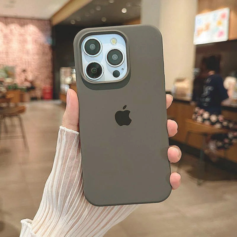 Luxury Original Silicone Case for Apple iPhone 16 15 14 11 12 13 Pro Max Official Cases for iPhone 13 14 12 15 16 Pro LOGO Cover