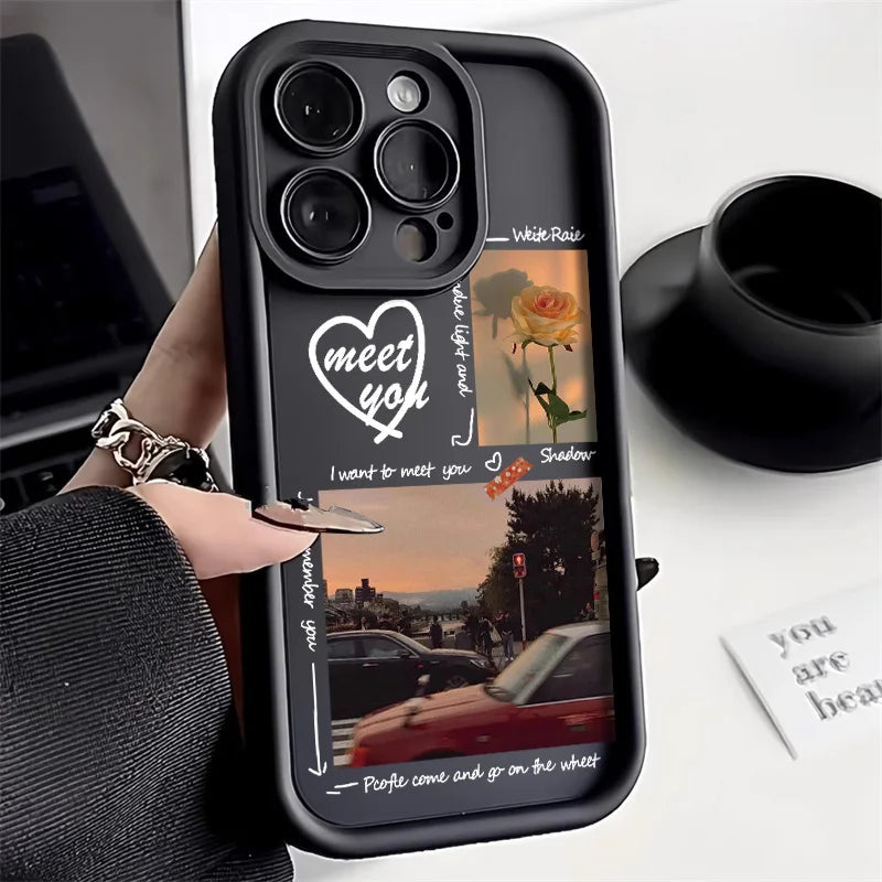 Soft Candy Liquid Silicone Phone Case For iPhone 13 Case iPhone 15 11 14 12 16 Pro Max 16e XR 7 8 Plus SE 2022 Shockproof Cover