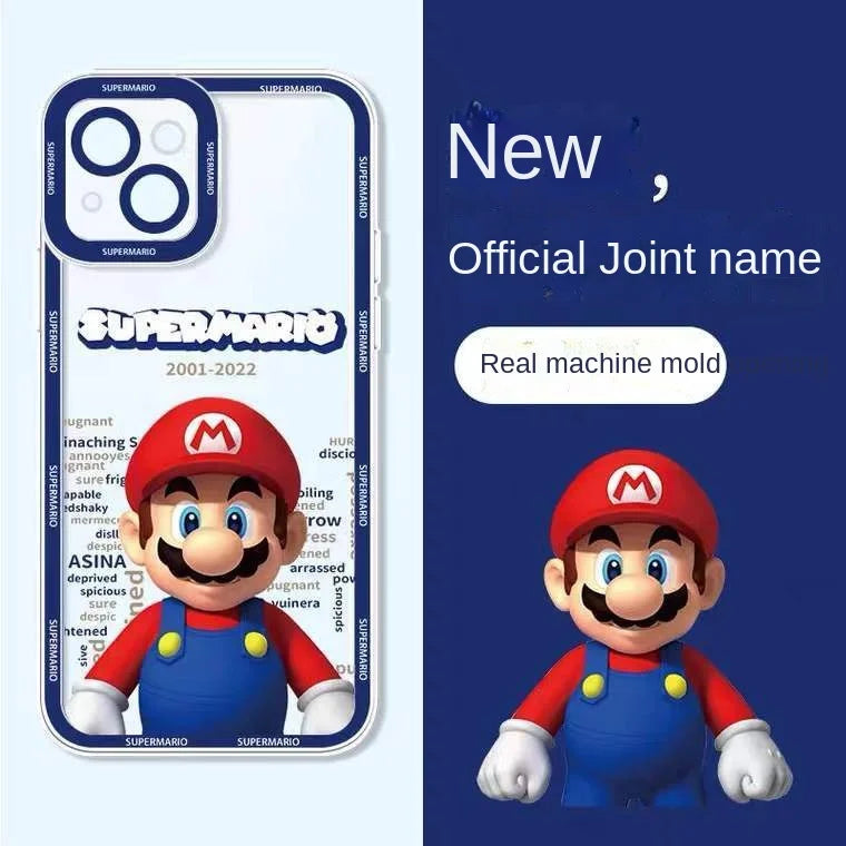 Trendy Machinery Print Super Mario Phone Case for Samsung Galaxy S25 S24 S22 S23 Plus Note 20 Ultra 5G S21 S20 S24 FE TPU Cover