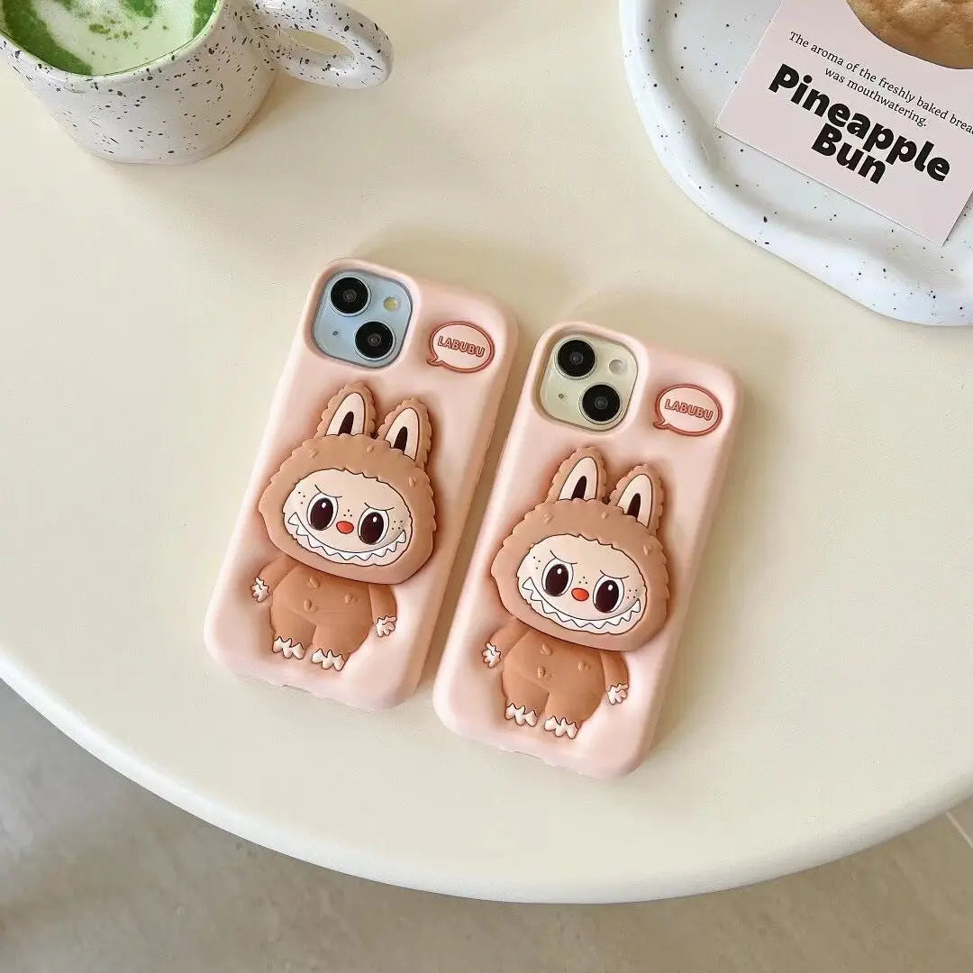 Cute Monster Doll Phone Case Cover for IPhone 11 12 13 14 15 16 Pro Max Shockproof Case for IPhone 16 Pro Max