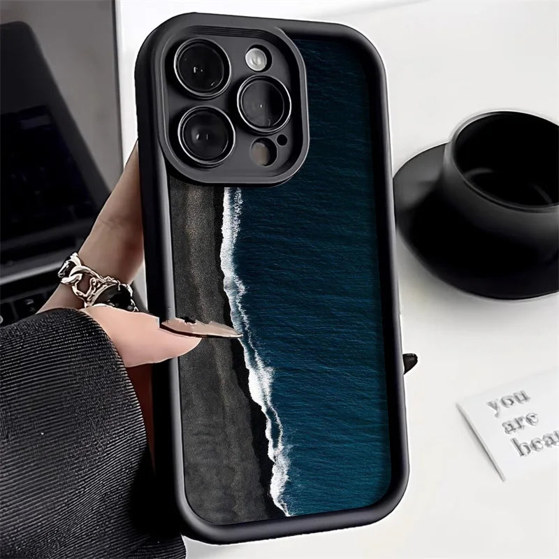 Soft Candy Liquid Silicone Phone Case For iPhone 13 Case iPhone 15 11 14 12 16 Pro Max 16e XR 7 8 Plus SE 2022 Shockproof Cover
