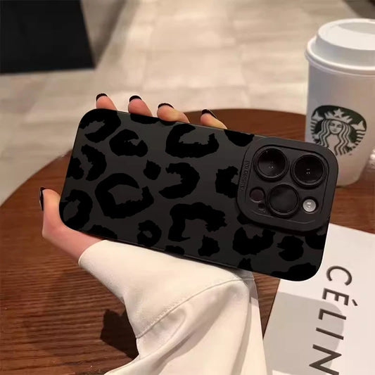 Leopard Design Camera Lens Protective Phone Case for iPhone 16 Cases iPhone 15 14 13 12 11 Pro Max 16E XS XR X 7 8 Plus Cover