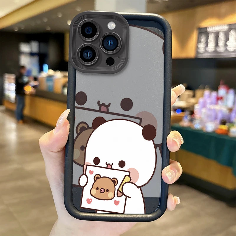 Hot BuBu DuDu Couple Cartoon Phone Case For iPhone 16 Pro Max Case 15 14 13 12 11 Pro XR X XS Max 8 7 Soft Liquid Silicone Cover