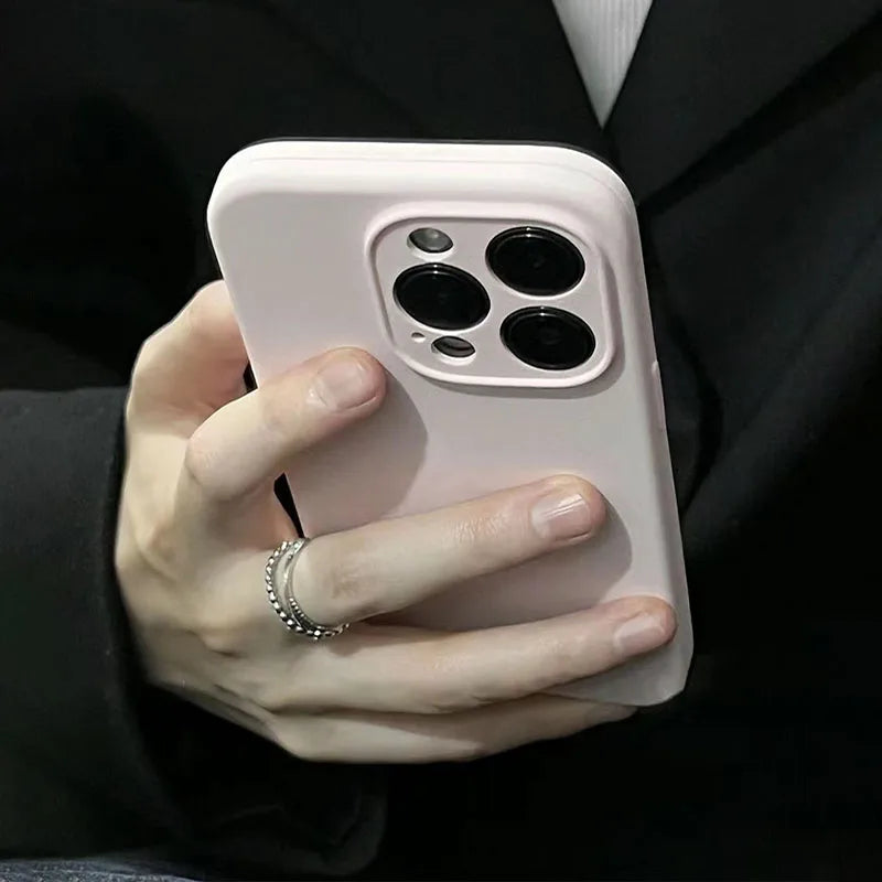 Original Liquid Silicone Phone Case For iPhone 16 15 13 12 14 Pro Max Apple Cases For iPhone 13 12 14 15 16 Plus Full Logo Cover
