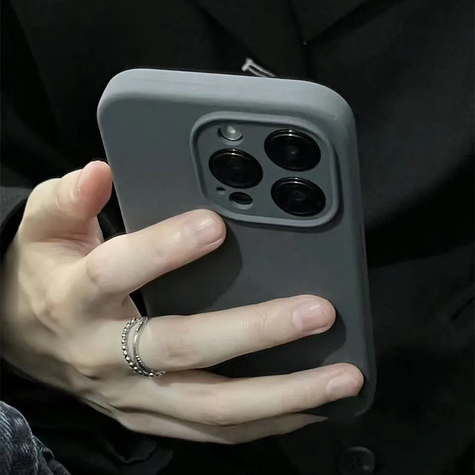 Original Liquid Silicone Phone Case For iPhone 16 15 13 12 14 Pro Max Apple Cases For iPhone 13 12 14 15 16 Plus Full Logo Cover
