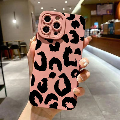 Leopard Design Camera Lens Protective Phone Case for iPhone 16 Cases iPhone 15 14 13 12 11 Pro Max 16E XS XR X 7 8 Plus Cover