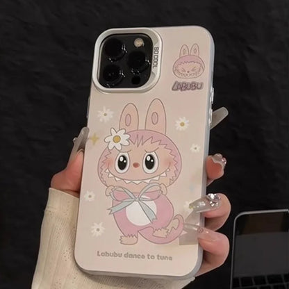 Kawaii Cute Cartoon Labu For Iphone 16promax Phone Case New iPhone 16 15 Super Cute 14 Minimalism 13 12 Anti Drop Couple Cover