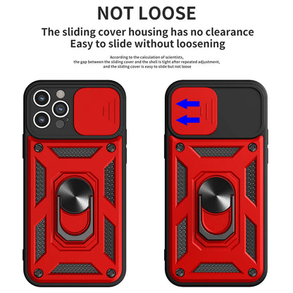 For iPhone 16 15 14 13 12 11 Pro Max Mini XS XR X Plus Military Grade Bumpers Ring Cover Slide Camera Lens Protector Armor Case