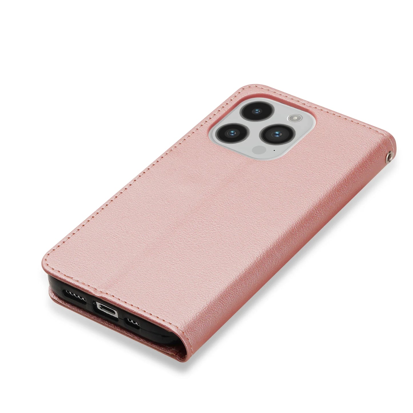 Leather Case Protect Cover For iPhone 15 14 13 12 Mini 11 Pro Max X XR XS Max 7 8 6 6s Plus SE 2020 2022 Stand Flip Wallet Case