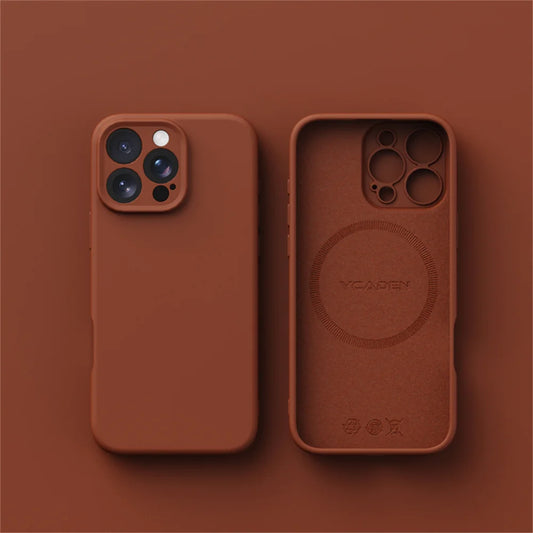 Luxury Liquid Silicone For Magsafe Phone Case For iPhone 16 Plus 15 14 13 12 Pro Max 11 X XR Wireless Charging Skin Smooth Cover