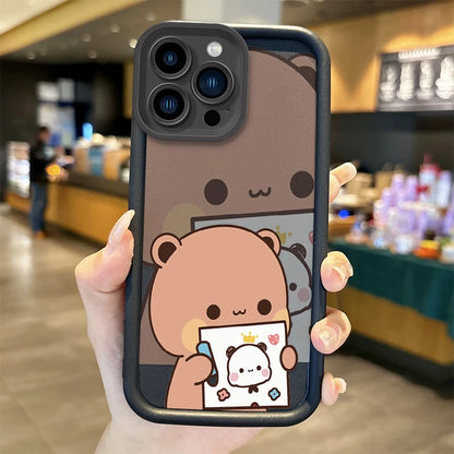 Hot BuBu DuDu Couple Cartoon Phone Case For iPhone 16 Pro Max Case 15 14 13 12 11 Pro XR X XS Max 8 7 Soft Liquid Silicone Cover