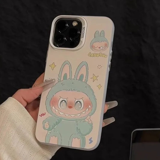 Kawaii Cute Cartoon Labu For Iphone 16promax Phone Case New iPhone 16 15 Super Cute 14 Minimalism 13 12 Anti Drop Couple Cover