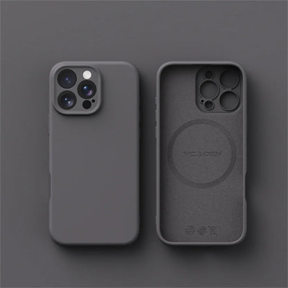 Luxury Liquid Silicone For Magsafe Phone Case For iPhone 16 Plus 15 14 13 12 Pro Max 11 X XR Wireless Charging Skin Smooth Cover
