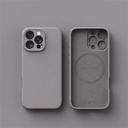 Luxury Liquid Silicone For Magsafe Phone Case For iPhone 16 Plus 15 14 13 12 Pro Max 11 X XR Wireless Charging Skin Smooth Cover