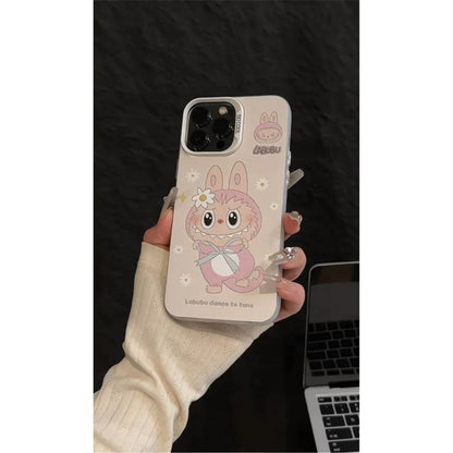 Kawaii Cute Cartoon Labu For Iphone 16promax Phone Case New iPhone 16 15 Super Cute 14 Minimalism 13 12 Anti Drop Couple Cover