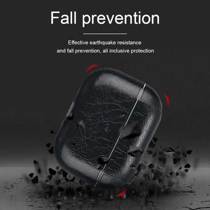 For Airpods Pro 2 4 Case Leather Business Earphone Case Headset Shell Headphone Cover For Apple AirPod 3 Pro 2nd Gen USB C Funda
