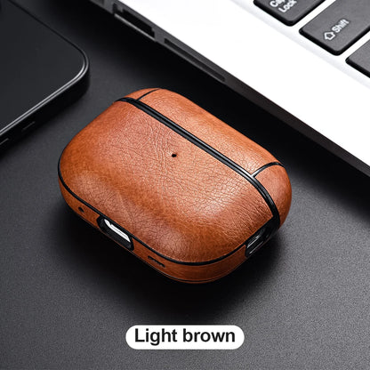 For Airpods Pro 2 4 Case Leather Business Earphone Case Headset Shell Headphone Cover For Apple AirPod 3 Pro 2nd Gen USB C Funda