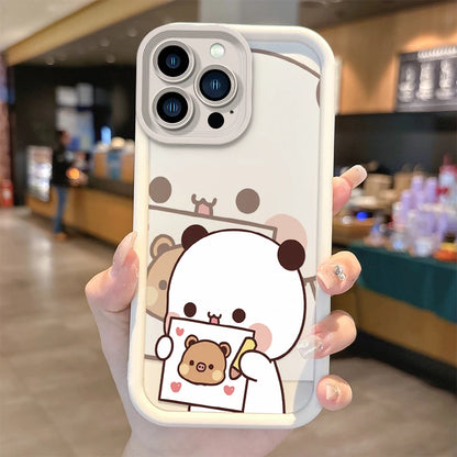 Hot BuBu DuDu Couple Cartoon Phone Case For iPhone 16 Pro Max Case 15 14 13 12 11 Pro XR X XS Max 8 7 Soft Liquid Silicone Cover