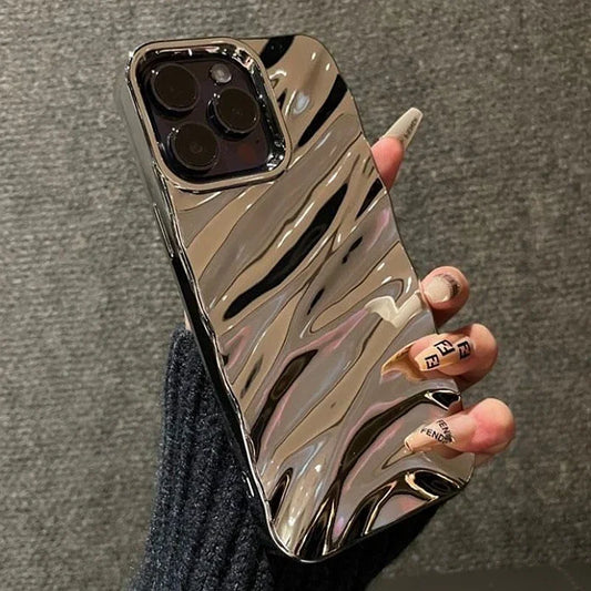 Soft Water Ripple Pattern Phone Case For iPhone 11 12 13 14 15 16 Pro Max X Xs Max XR 7 8 Plus SE 2020 2022 Bumper Cases Cover