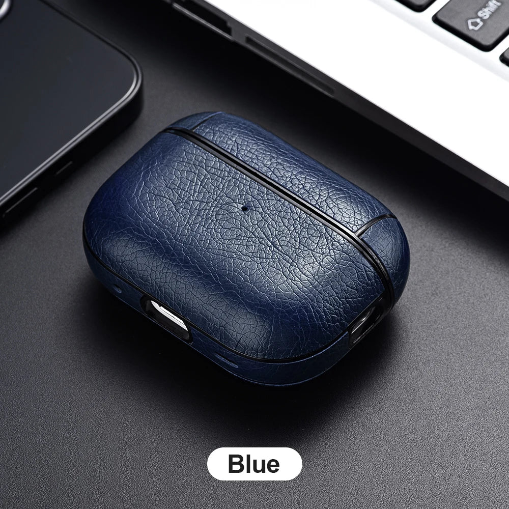 For Airpods Pro 2 4 Case Leather Business Earphone Case Headset Shell Headphone Cover For Apple AirPod 3 Pro 2nd Gen USB C Funda