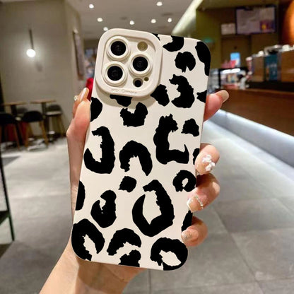 Leopard Design Camera Lens Protective Phone Case for iPhone 16 Cases iPhone 15 14 13 12 11 Pro Max 16E XS XR X 7 8 Plus Cover
