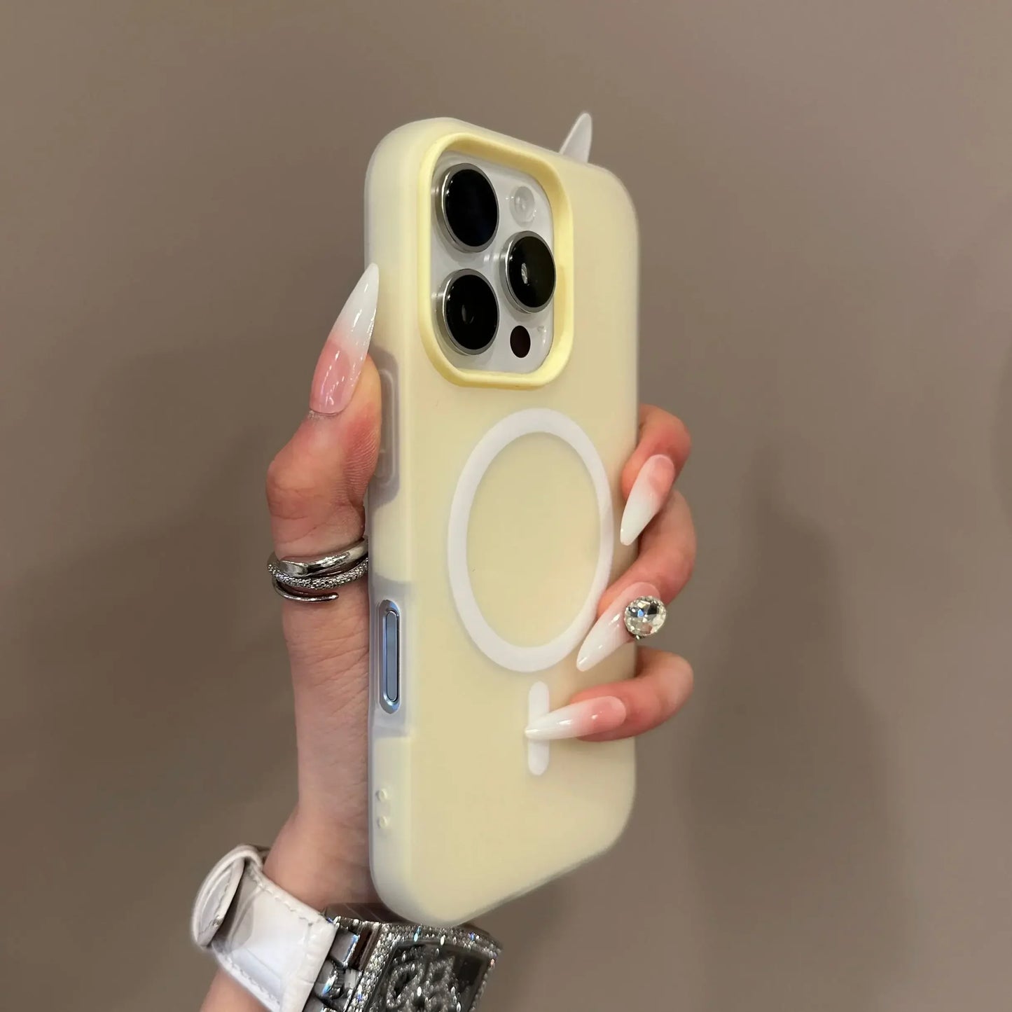 Luxury Candy Color 2 IN 1 Magsafe Case for iPhone 16 15 14 13 12 11 Pro Max Plus Magnetic Wireless Charge Clear Matte Soft Cover